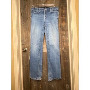 Wrangler Women's Q-Baby Ultimate Riding Jeans Size 9/10 x 36 Medium Wash